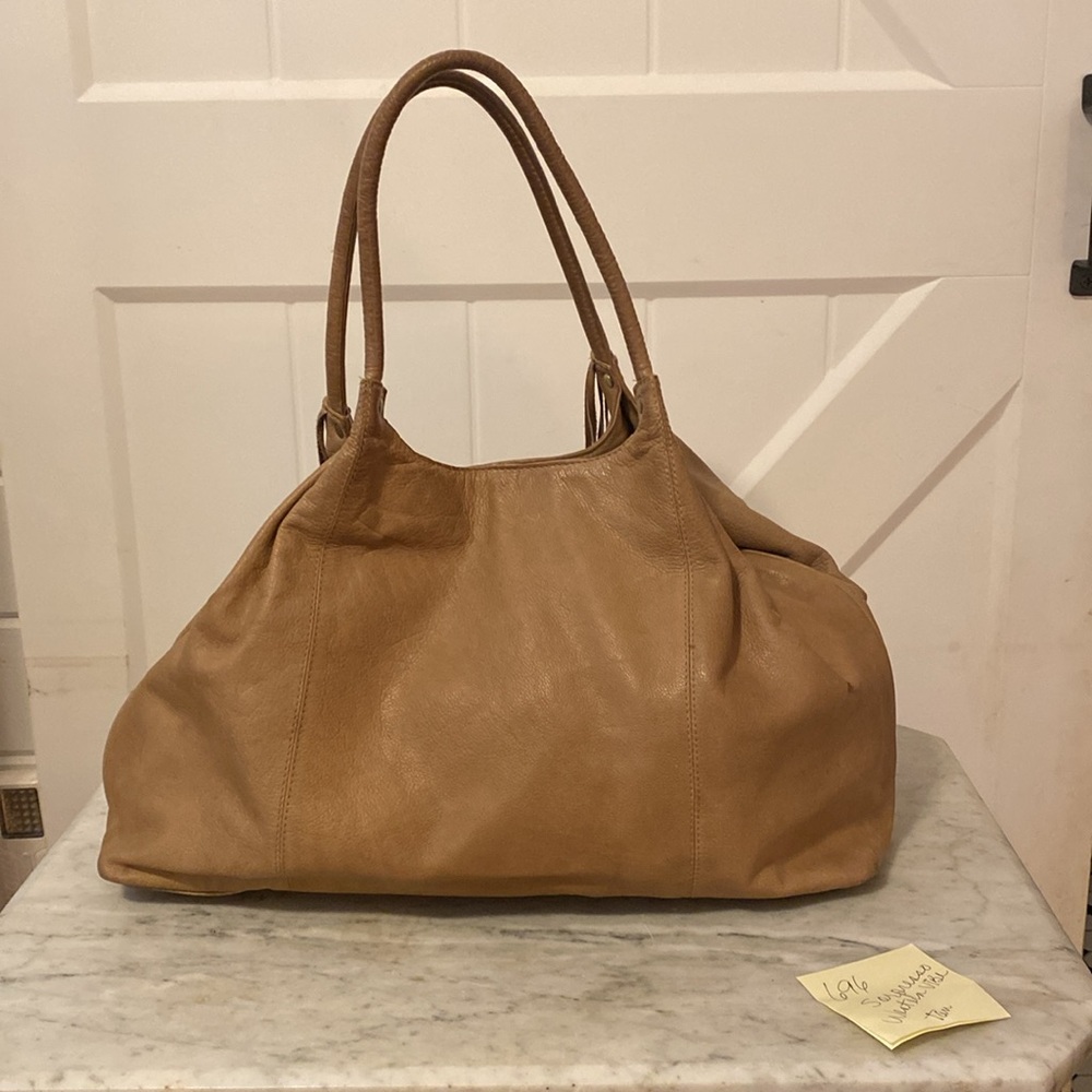 696Sorpresso tan leather snap top western vibe Preowned - Picture 6 of 11